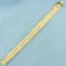 Tri Color Diamond Cut Omega Bracelet In 14k Yellow, Rose, And White Gold