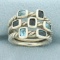 David Yurman Confetti 3 Row Cable Ring In Sterling Silver