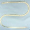 Mens 24 Inch Heavy Herringbone Link Chain Necklace In 14k Yellow Gold