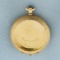 Pocket Watch Locket Case In 14k Yellow Gold