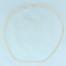 Italian 17 Inch Snake Link Chain Necklace In 14k Yellow Gold