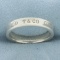 Tiffany And Co. 1837 Narrow Ring In Sterling Silver