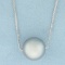 Italian Tahitian Pearl Necklace In 14k White Gold