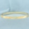 Stripe Design Bangle Bracelet In 14k Yellow Gold
