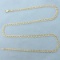 Italian 19 Inch Curb Link Chain Necklace In 10k Yellow Gold