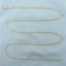 Italian Mens 26 Inch Figaro Link Chain Necklace In 14k Yellow Gold