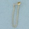 Single Front To Back Chain Hoop Earring In 14k Yellow Gold