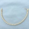 Diamond Tennis Line Bracelet In 14k Yellow Gold