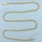 23 Inch Curb Link Chain Necklace In 14k Yellow Gold