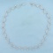 Designer Diamond Choker Necklace In 14k White Gold