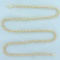 22 Inch Rope Link Chain Necklace In 14k Yellow Gold