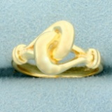 Love Knot Ring In 14k Yellow Gold