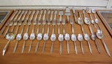 Lunt Lace Point 48 Piece Sterling Silver Flatware Set