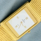 Ladies Concord Dress Wristwatch In Solid 18k Yellow Gold