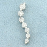 Diamond Journey Pendant In 14k White Gold