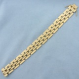 Tank Track Bracelet In 14k Yellow Gold