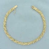 Gold Ball And Bar Link Bracelet In 14k Yellow Gold