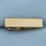 Vintage Tie Clip In 10k Yellow Gold