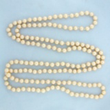 Vintage 54 Inch Cultured Akoya Pearl Strand