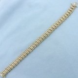 5ct Diamond Bracelet In 14k Yellow Gold