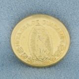 Our Lady Of Guadalupe Matthew 19:6 Bible Verse Gold Token In 14k Yellow Gold