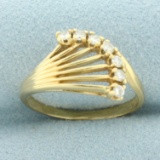 Diamond Spray Ring In 14k Yellow Gold