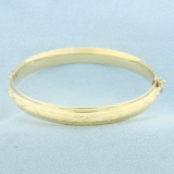 Hinged Bangle Bracelet In 14k Yellow Gold