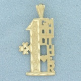 #1 Godmother Pendant In 14k Yellow Gold