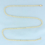 Rope Link Chain Necklace In 10k Yellow Gold