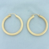 Hoop Earrings In 14k Yellow Gold