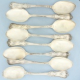 Antique Gorham Sterling Silver Spoons Set Of 8