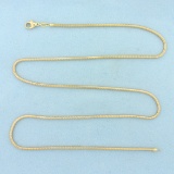 Italian 25 Inch Snake Link Chain Necklace In 14k Yellow Gold