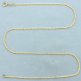 17 Inch S-link Serpentine Chain Necklace In 14k Yellow Gold