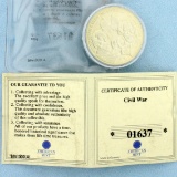 American Mint Battle Of Gettysburg Civil War Coin With Coa
