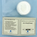 American Mint Life Of Ronald Reagan Republican National Convention Proof Coin With Coa