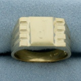 J Monogram Initial Ring In 14k Yellow Gold