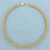 Designer Byzantine Link Bracelet In 18k Yellow Gold