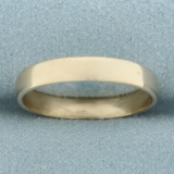 Mens Wedding Band Ring In 14k Yellow Gold