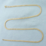 17 Inch Foxtail Link Chain Necklace In 14k Yellow Gold