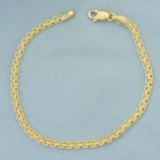 Italian Bismark Link Bracelet In 14k Yellow Gold