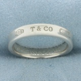 Tiffany And Co. 1837 Narrow Ring In Sterling Silver