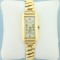 Vintage Womens Longines Watch In Solid 14k Yellow Gold Case