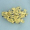 Italian Designer Sapphire Pin In 18k Yellow Gold