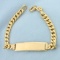Id Bracelet In 18k Yellow Gold