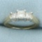 Princess Diamond Three Stone Wedding Or Anniversary Ring In 14k Yellow Gold