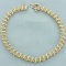 Champagne Diamond Tennis Bracelet In 10k Yellow Gold