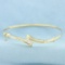 Diamond Bangle Bracelet In 14k Yellow Gold