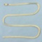 19 Inch Herringbone Link Chain Necklace In 14k Yellow Gold