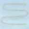 16 Inch Tri-color Rope Link Chain Necklace In 14k Yellow, Rose, And White Gold