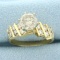 Diamond Engagement Ring In 14k Yellow Gold